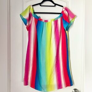 As U Wish Multicolor Striped Dress
